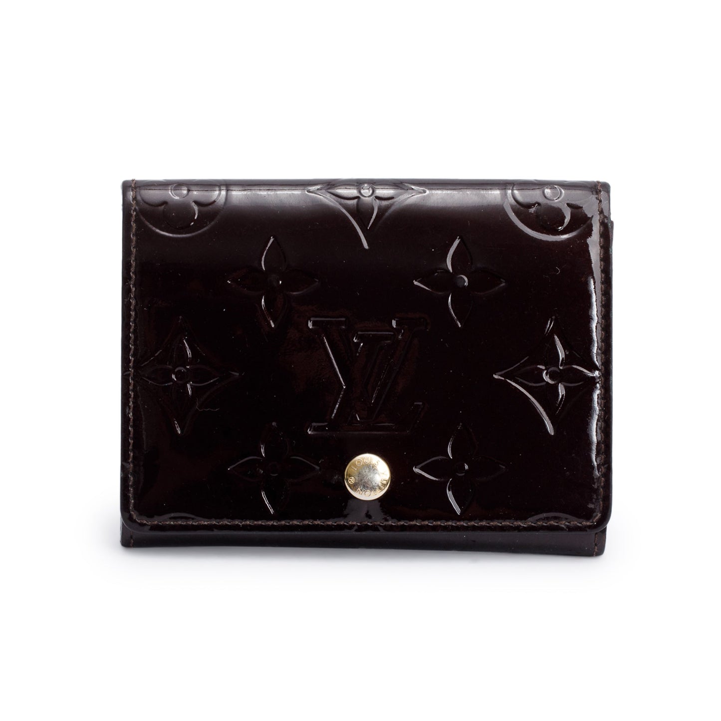 Louis Vuitton Amarante Monogram Vernis Leather Business Card Holder