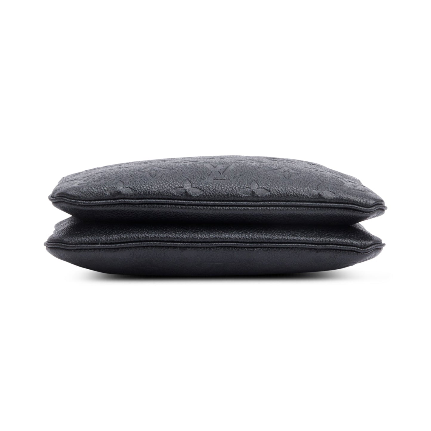 Louis Vuitton Black Monogram Empreinte Double Zip Pochette