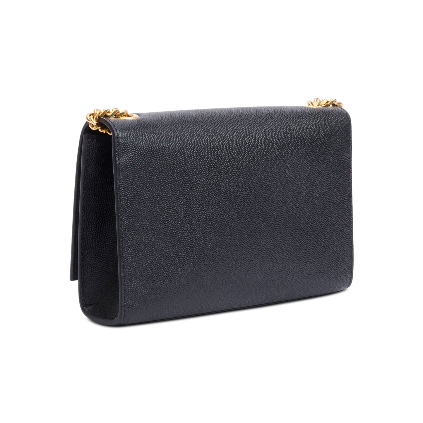 Saint Laurent Black Grained De Poudre Leather Small Kate Tassel Bag