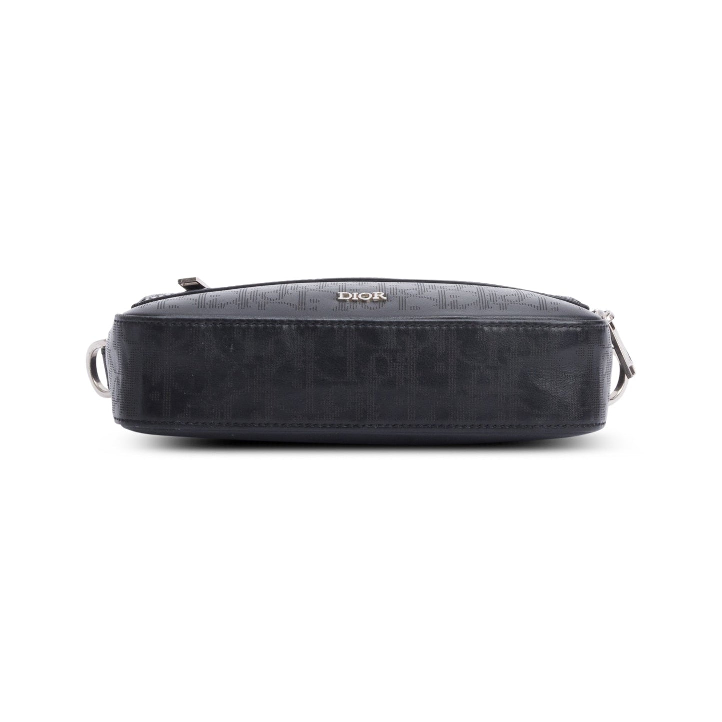 Christian Dior 2021 Black Oblique Galaxy Leather Safari Messenger Bag