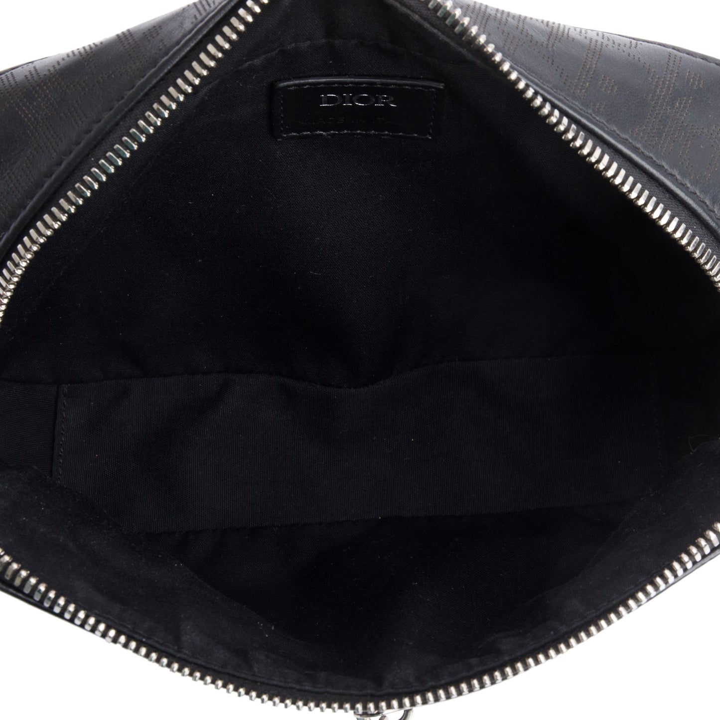 Christian Dior 2021 Black Oblique Galaxy Leather Safari Messenger Bag