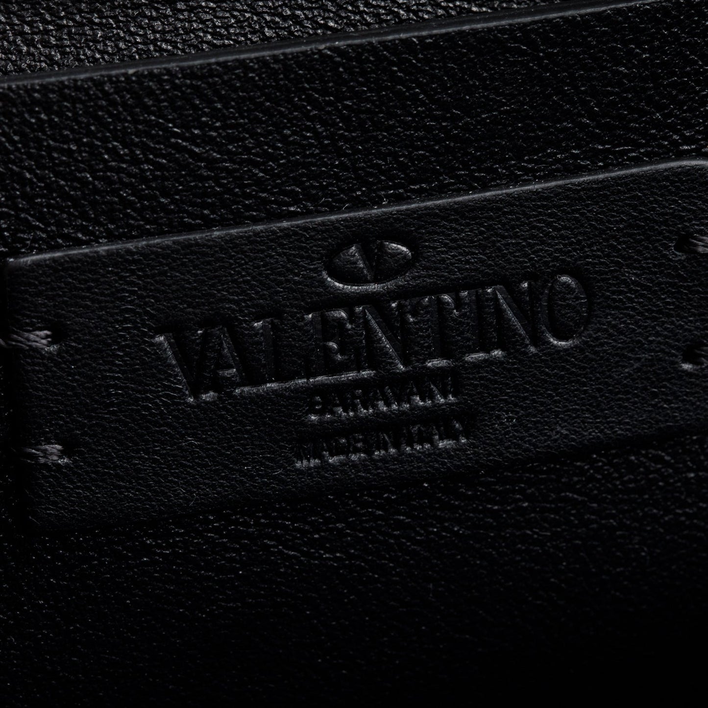 Valentino Blue Signature Leather Lacquered Vlogo Camera Crossbody Bag