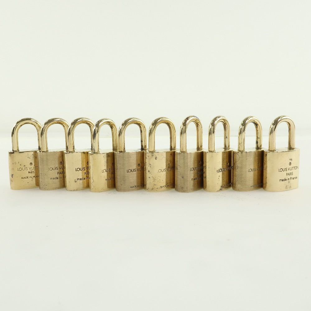 LOUIS VUITTON Cadena brass gold 10 pieces set Padlock & key mens(Unisex)