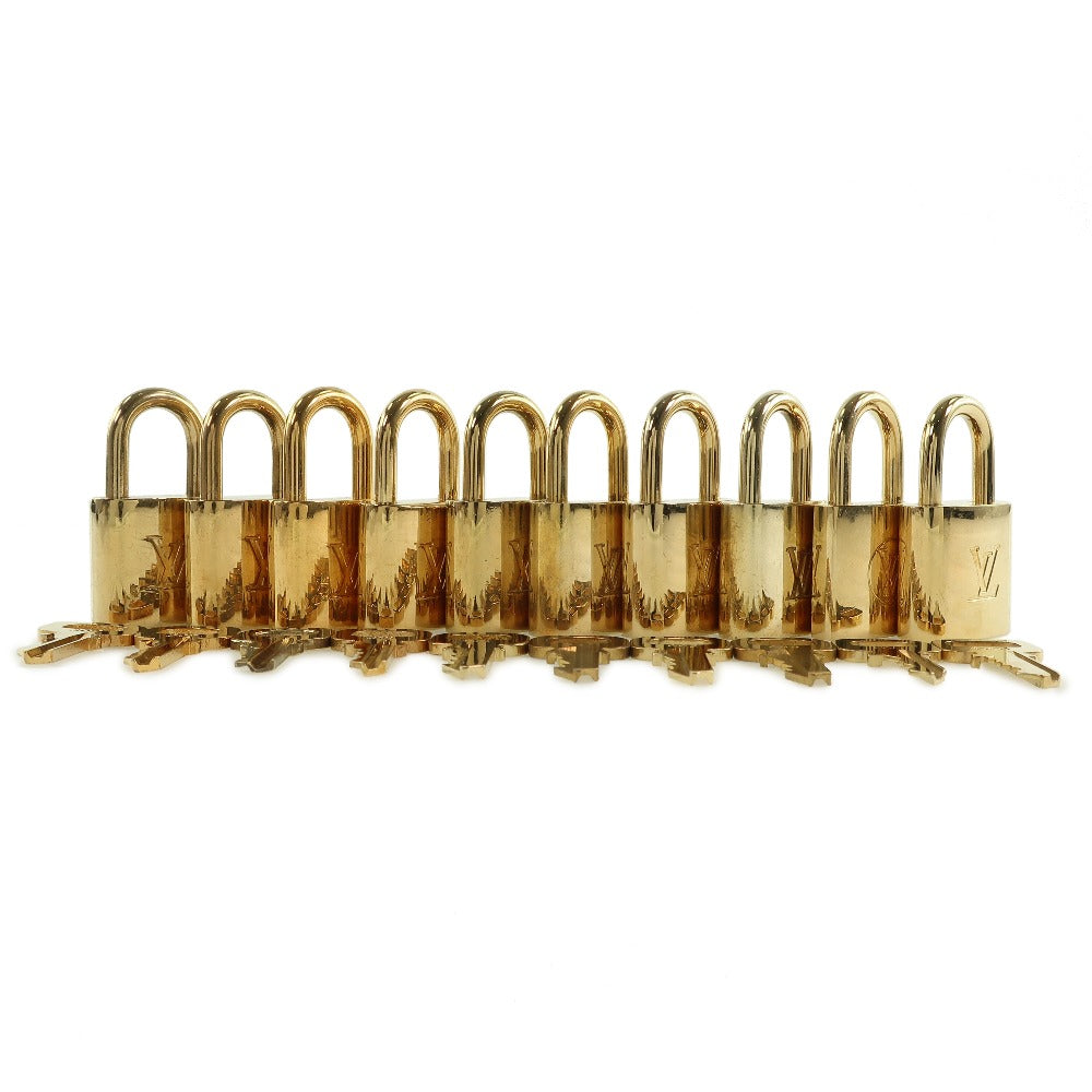 LOUIS VUITTON Cadena brass gold 10 pieces set Padlock & key Women(Unisex)