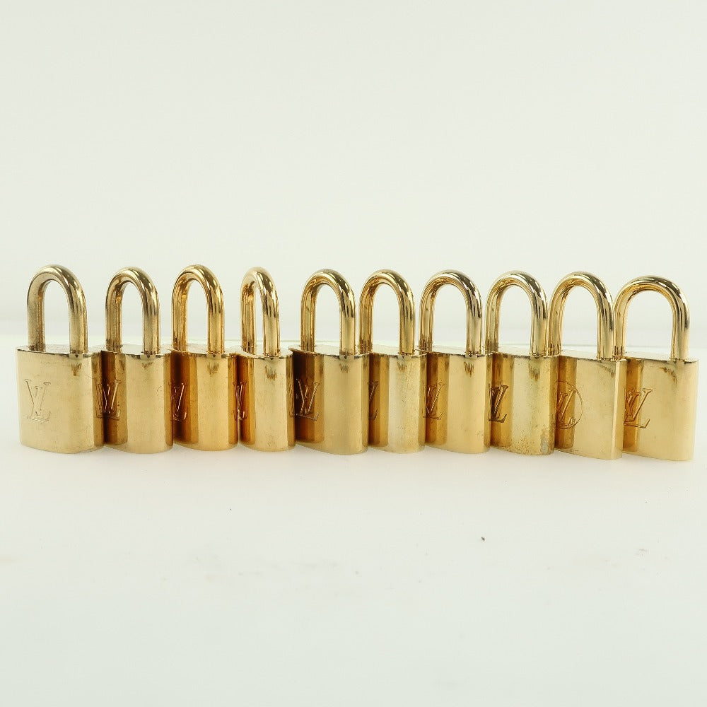 LOUIS VUITTON Cadena brass gold 10 pieces set Padlock & key Women(Unisex)