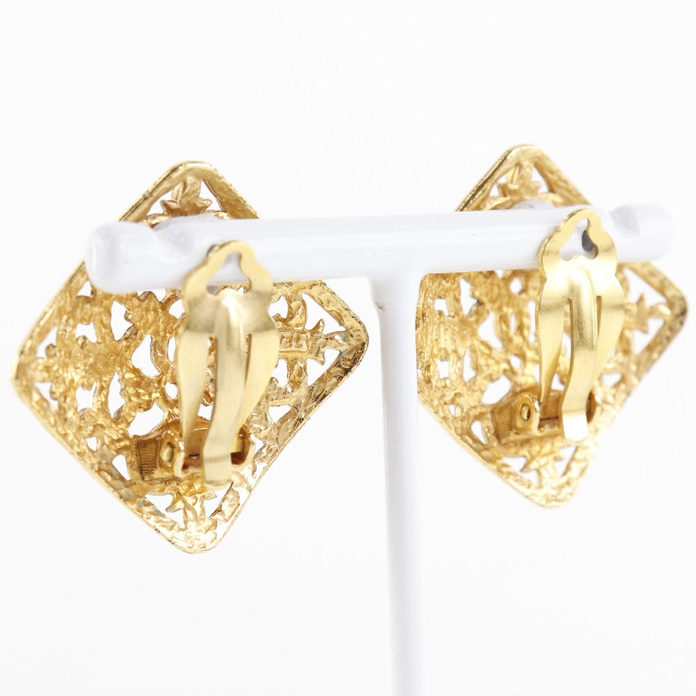 CHANEL Earring Plated Gold gold COCO Mark Women