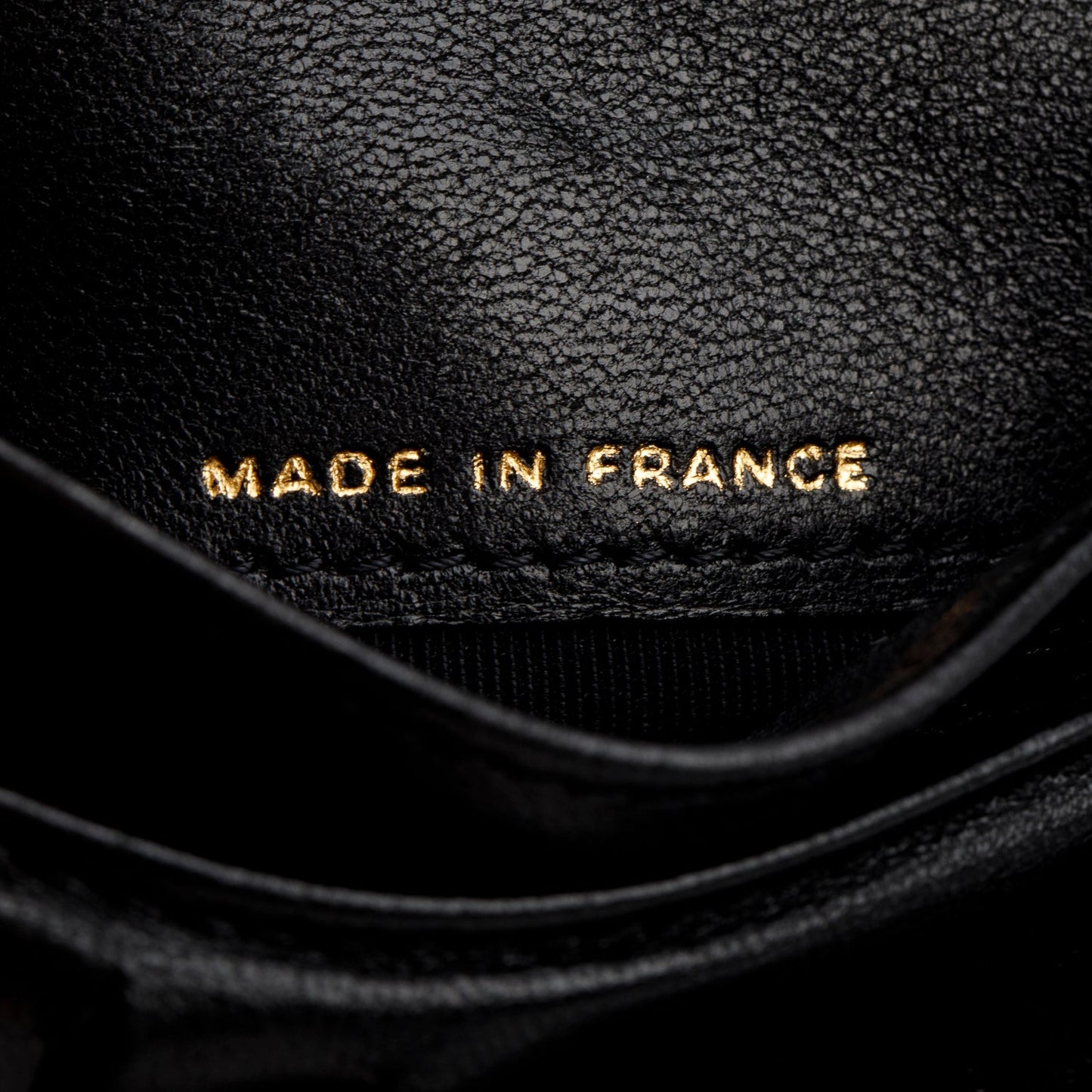 Chanel Black Lambskin Leather 2.55 French Compact Wallet