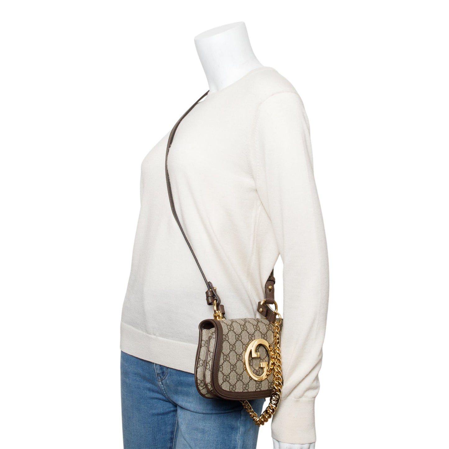 Gucci GG Supreme Mini Blondie Shoulder Bag
