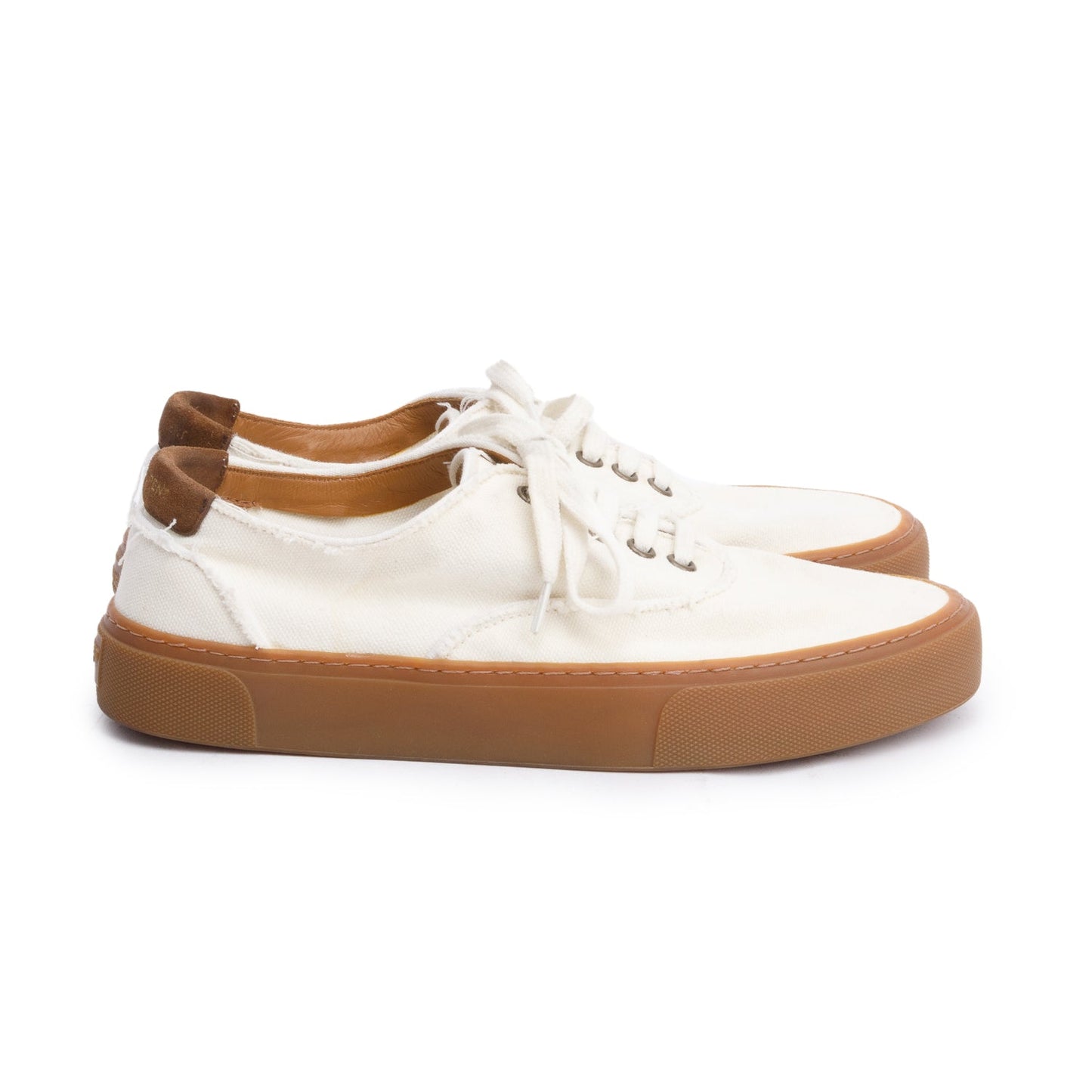 Saint Laurent White Distressed Venice Sneakers, Size 38