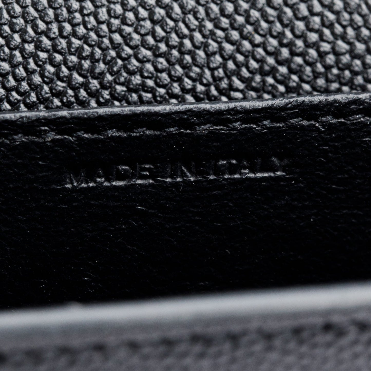 Saint Laurent 2021 Black Grain De Poudre Leather Uptown Chain Wallet