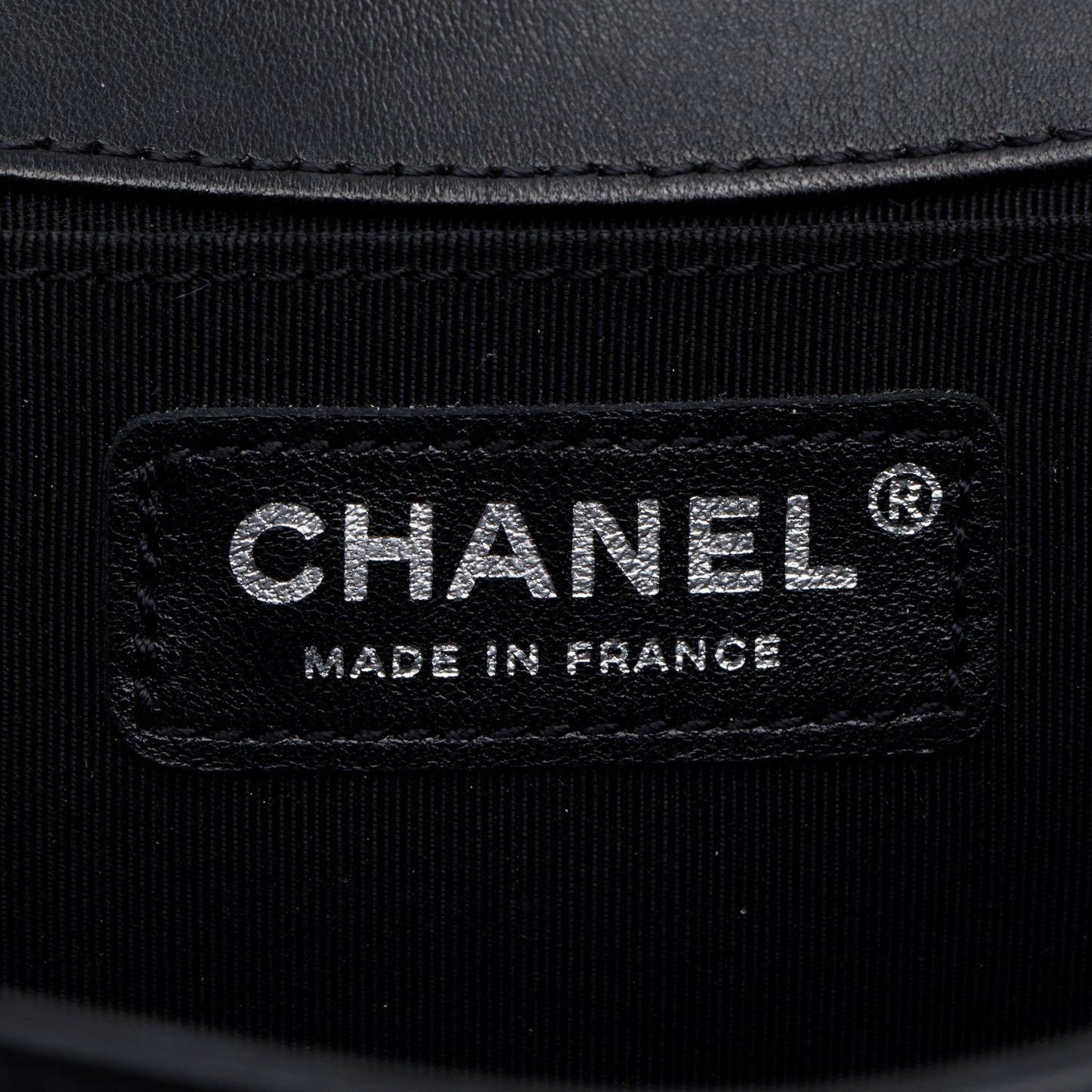Chanel Black Quilted Lambskin Leather Medium Boy Bag
