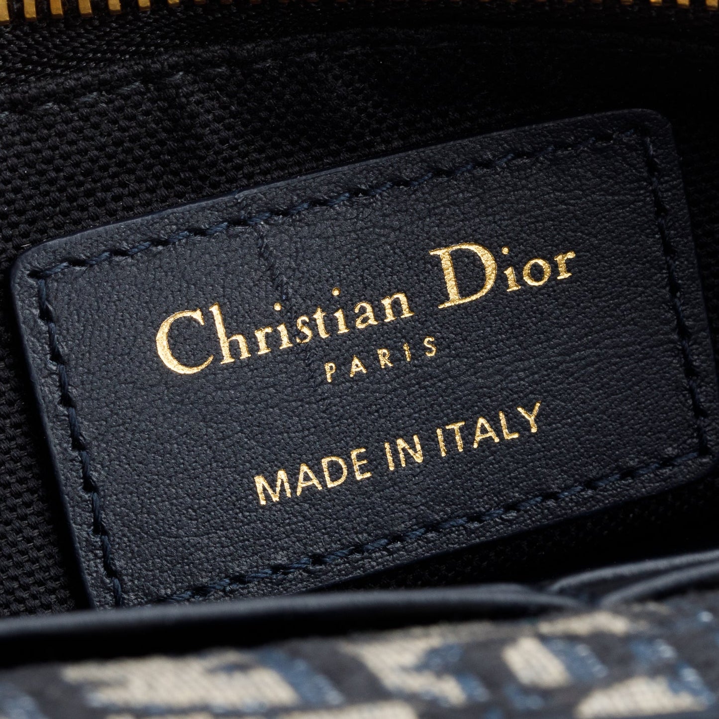 Christian Dior 2022 Navy Oblique 30 Montaigne 2-In-1 Pouch Bag