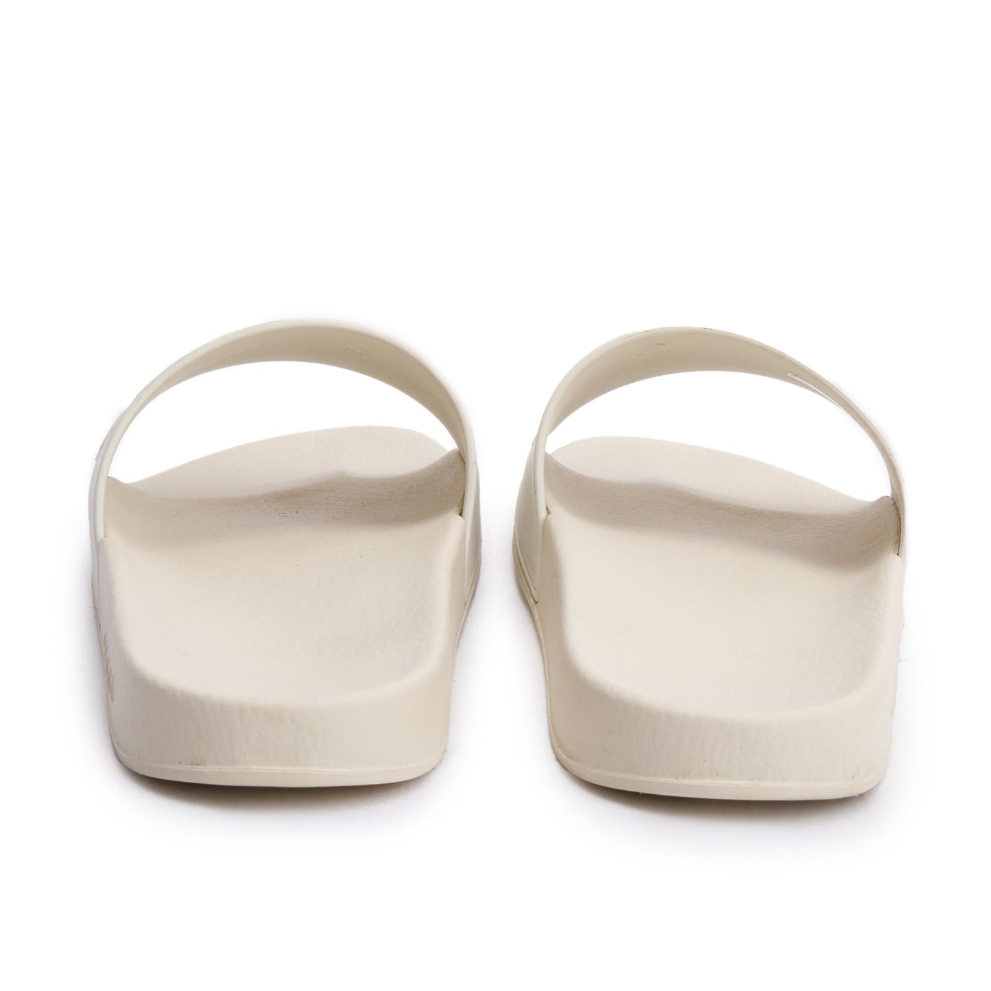 Gucci White Rubber Interlocking G Logo Slides , Size 11