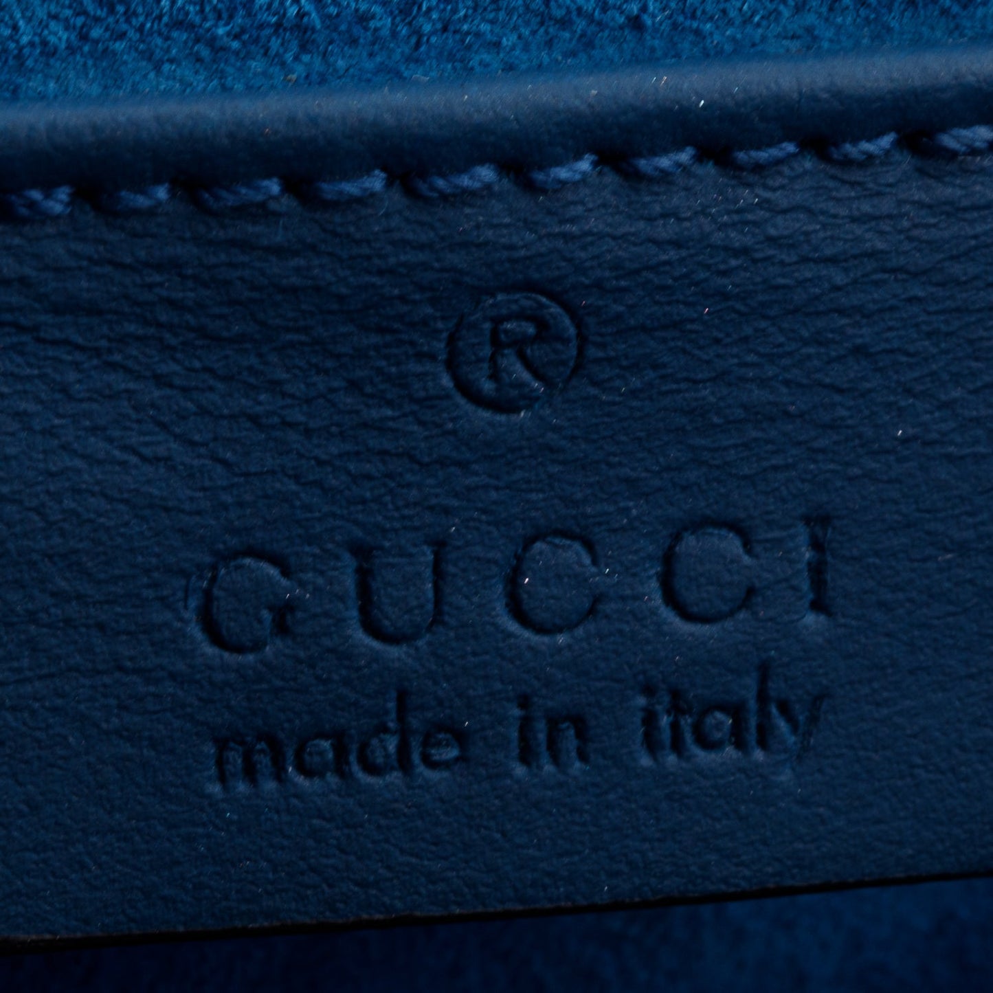 Gucci GG Supreme Blue Suede Blooms Small Dionysus Shoulder Bag