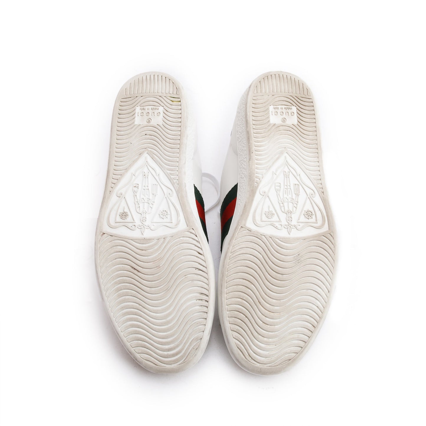Gucci White Leather Web Women's Ace Sneakers, Size 36.5