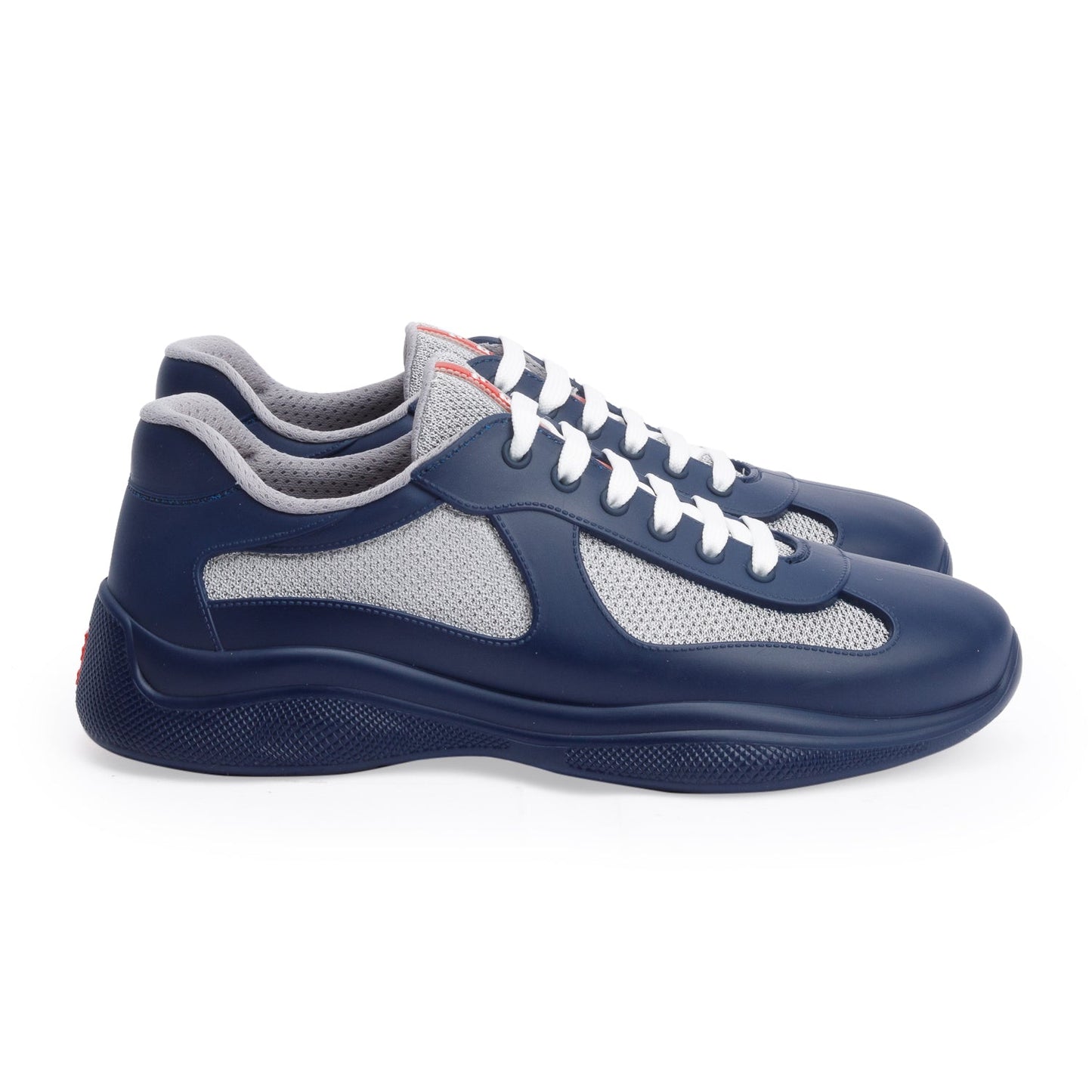 Prada Navy Blue America's Cup Sneakers, Size 41