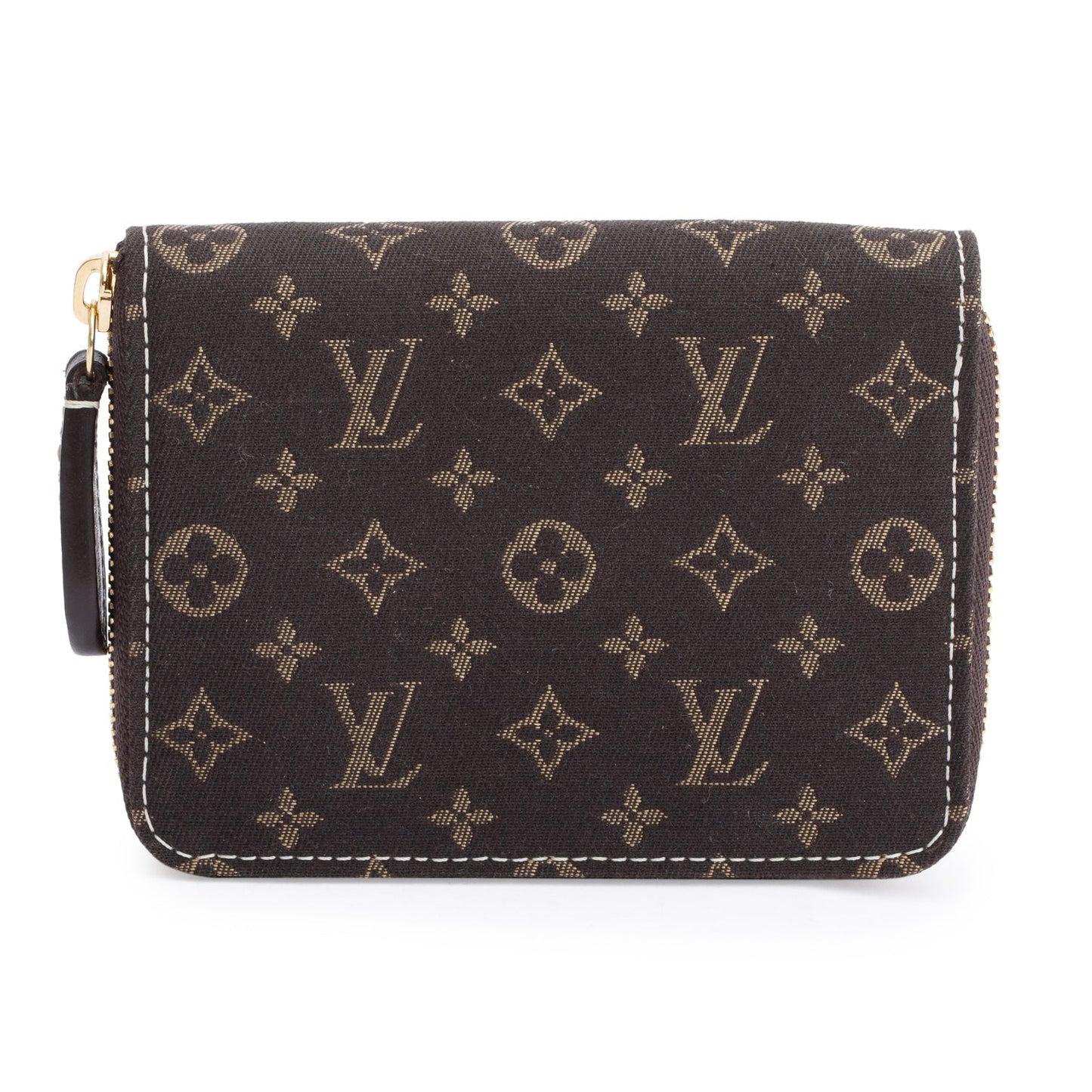 Louis Vuitton Brown Monogram Mini Lin Zippy Coin Purse