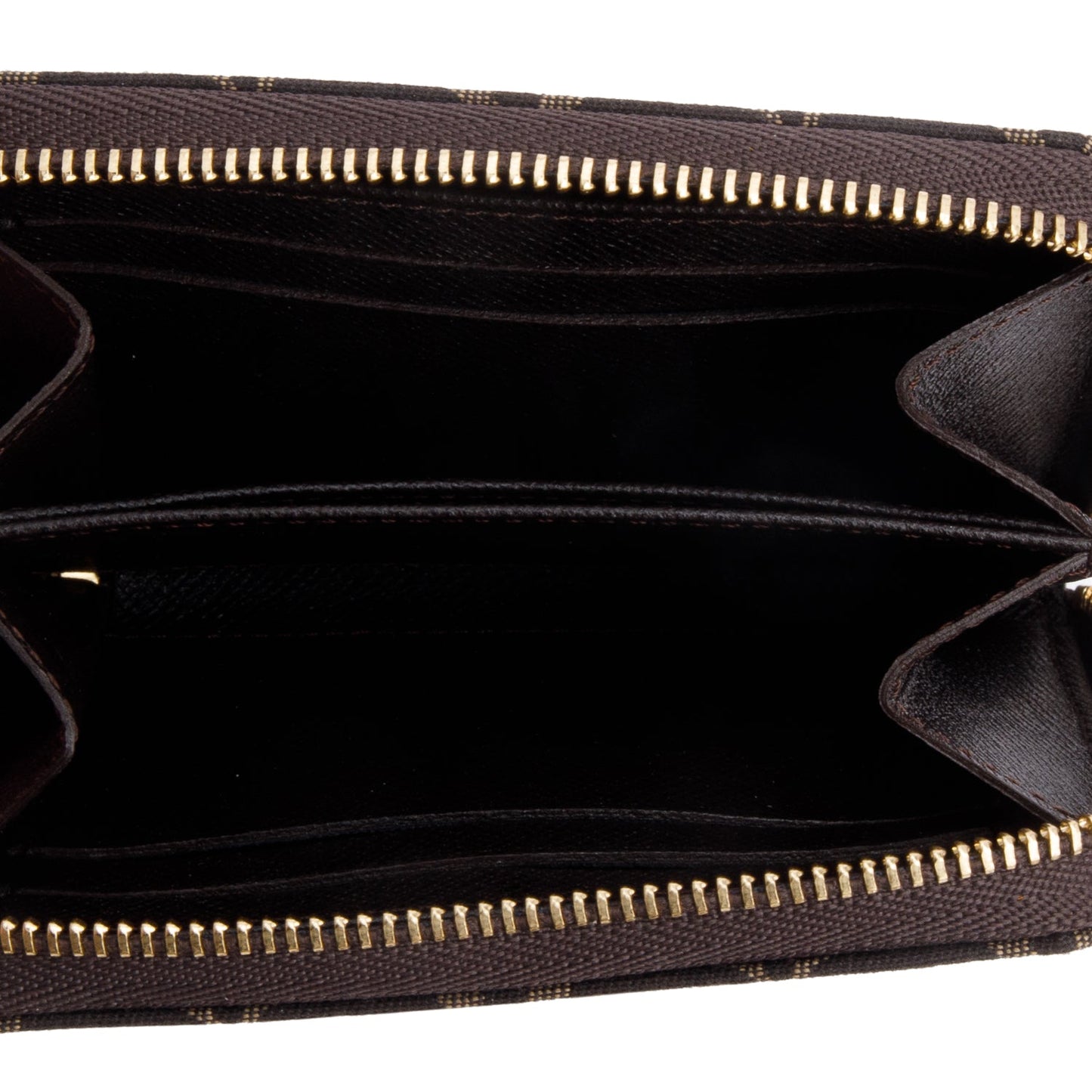 Louis Vuitton Brown Monogram Mini Lin Zippy Coin Purse