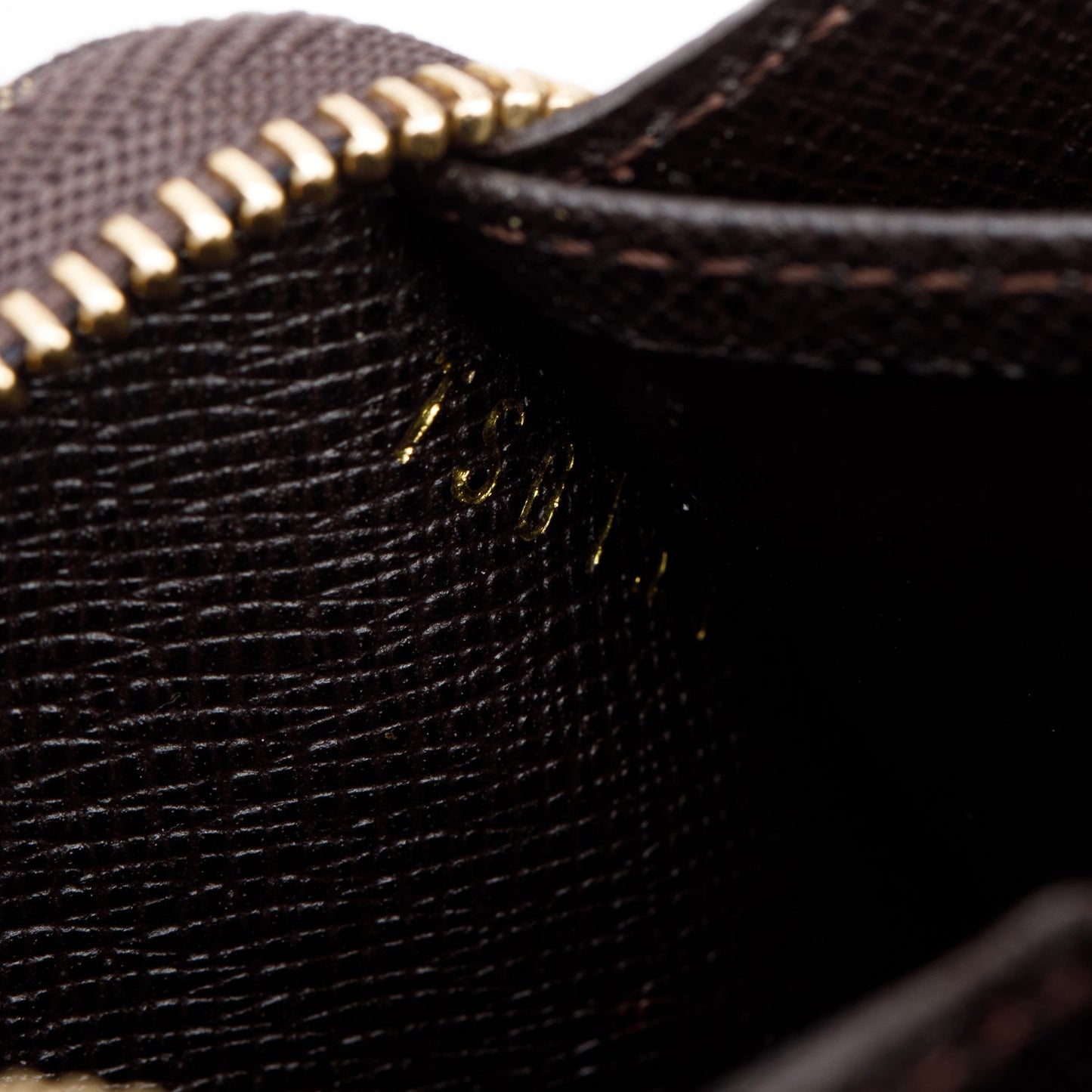 Louis Vuitton Brown Monogram Mini Lin Zippy Coin Purse