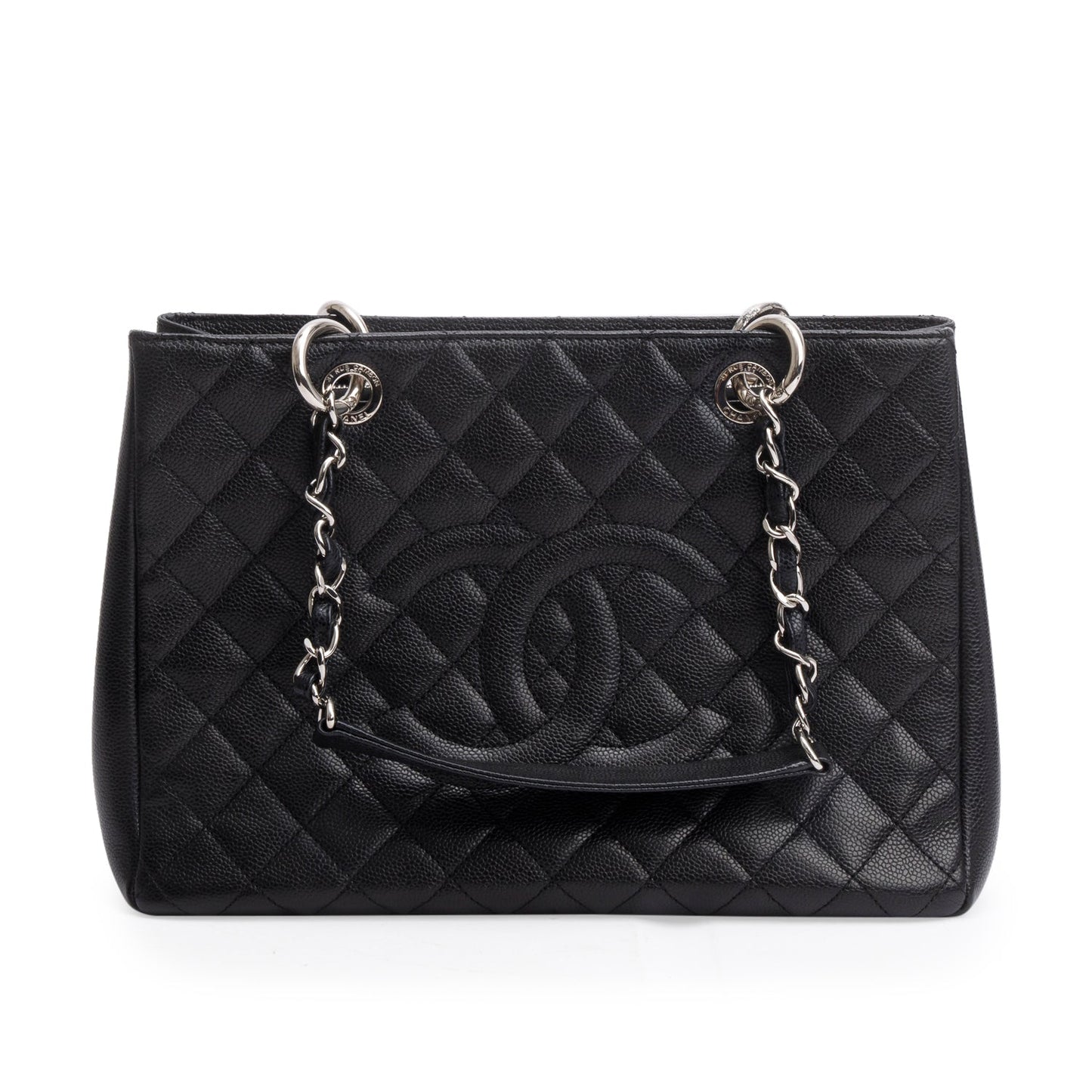 Chanel Black Caviar Leather Grand Shopping Tote (GST)