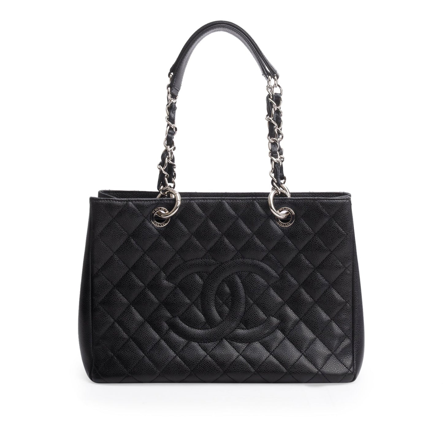 Chanel Black Caviar Leather Grand Shopping Tote (GST)