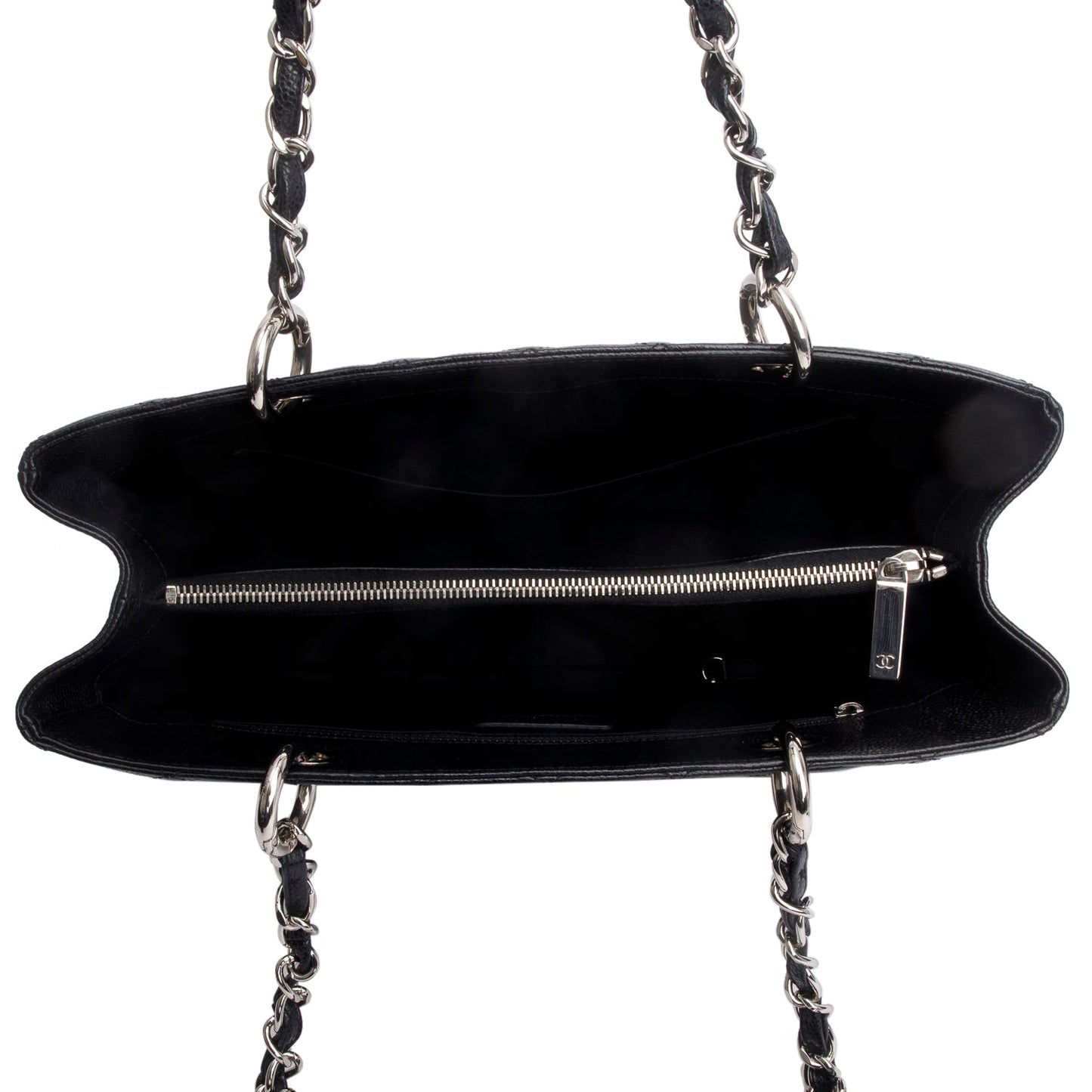 Chanel Black Caviar Leather Grand Shopping Tote (GST)