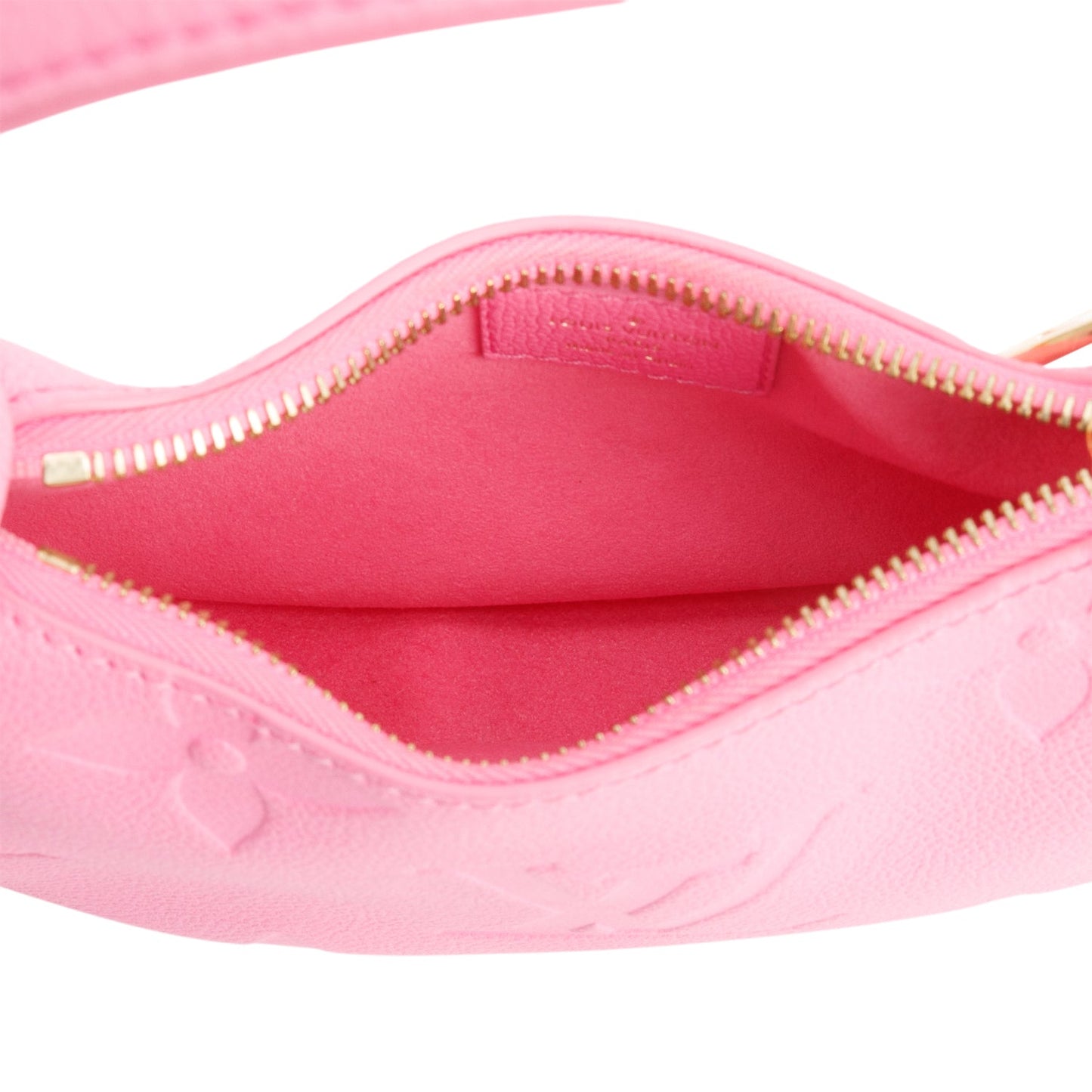 Louis Vuitton Pink Monogram Giant Empreinte Leather Mini Moon