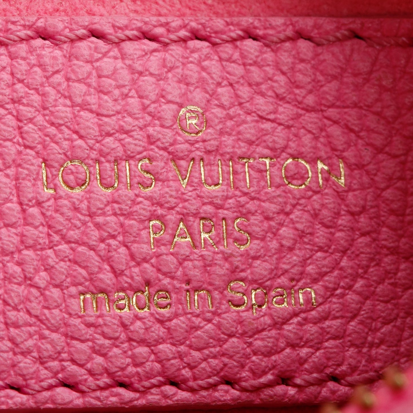 Louis Vuitton Pink Monogram Giant Empreinte Leather Mini Moon