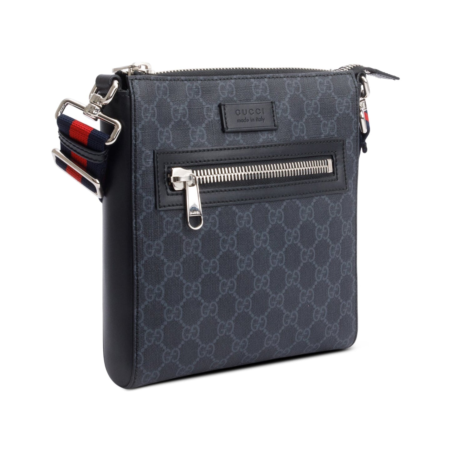 Gucci Black GG Supreme Small Messenger Bag