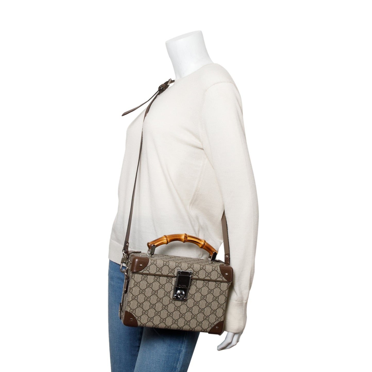 Gucci GG Supreme Globe Trotter Beauty Case