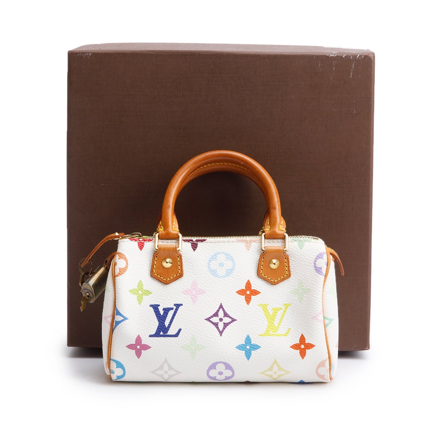 Louis Vuitton White Multicolore Mini HL Speedy