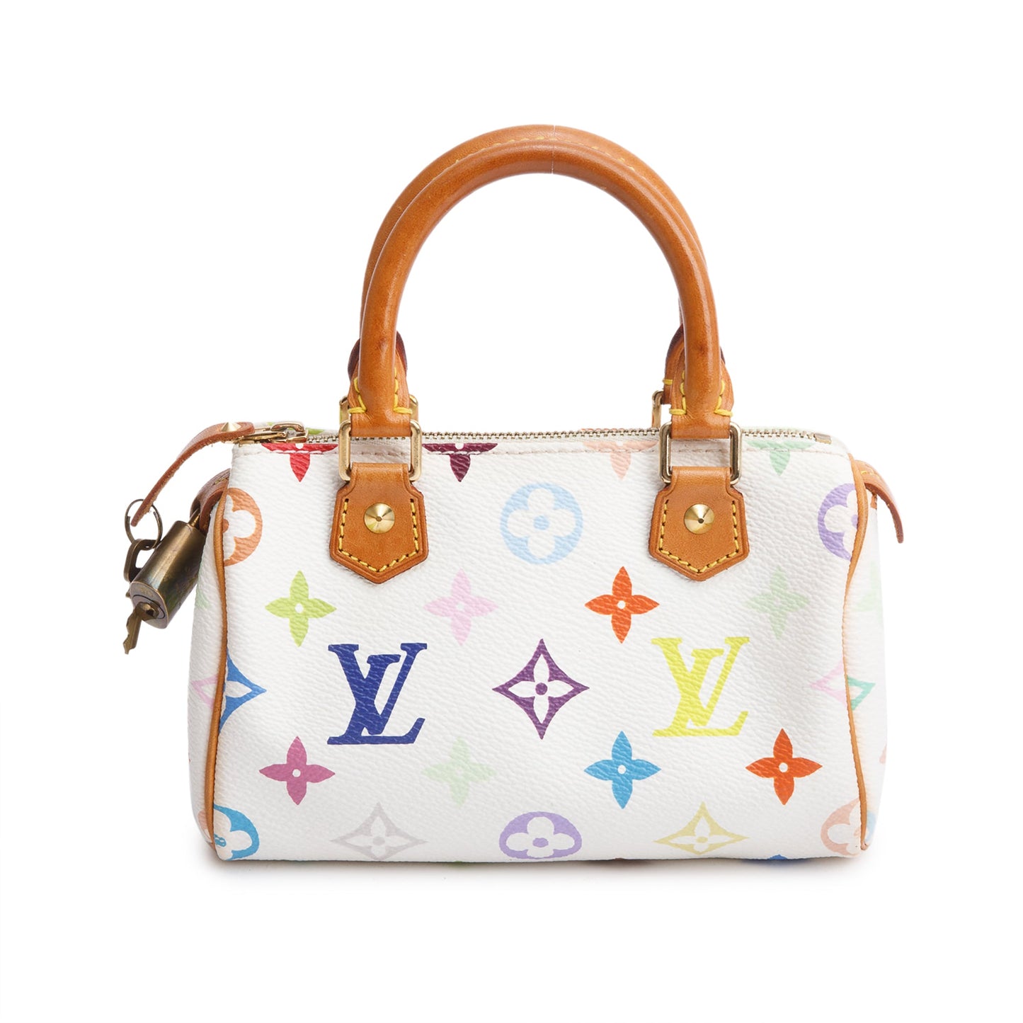 Louis Vuitton White Multicolore Mini HL Speedy