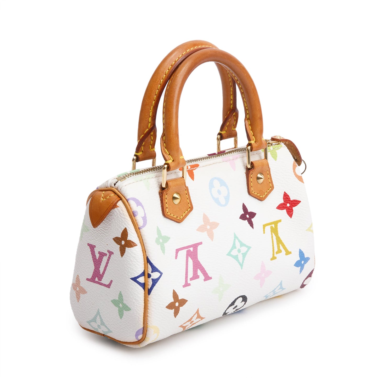 Louis Vuitton White Multicolore Mini HL Speedy