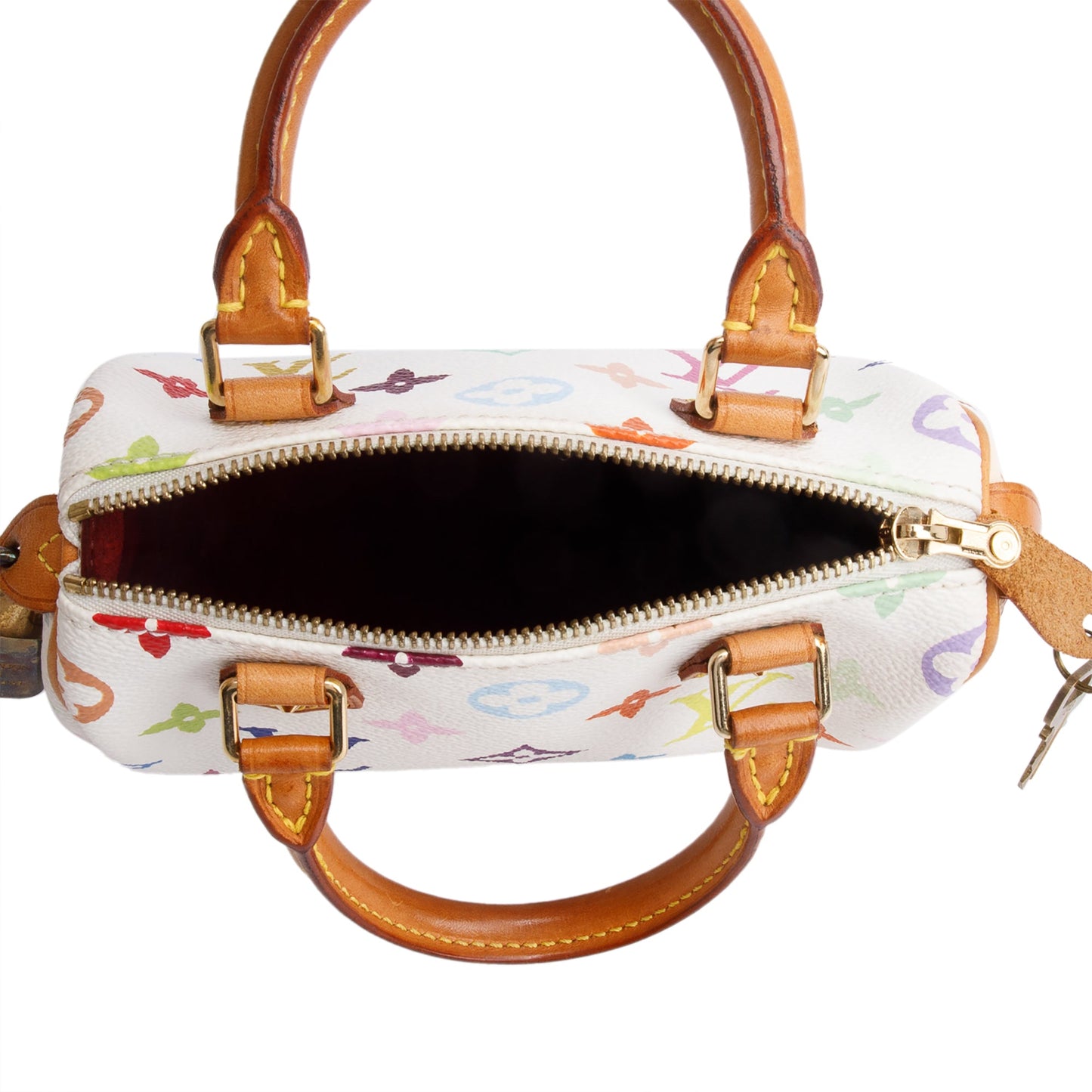 Louis Vuitton White Multicolore Mini HL Speedy