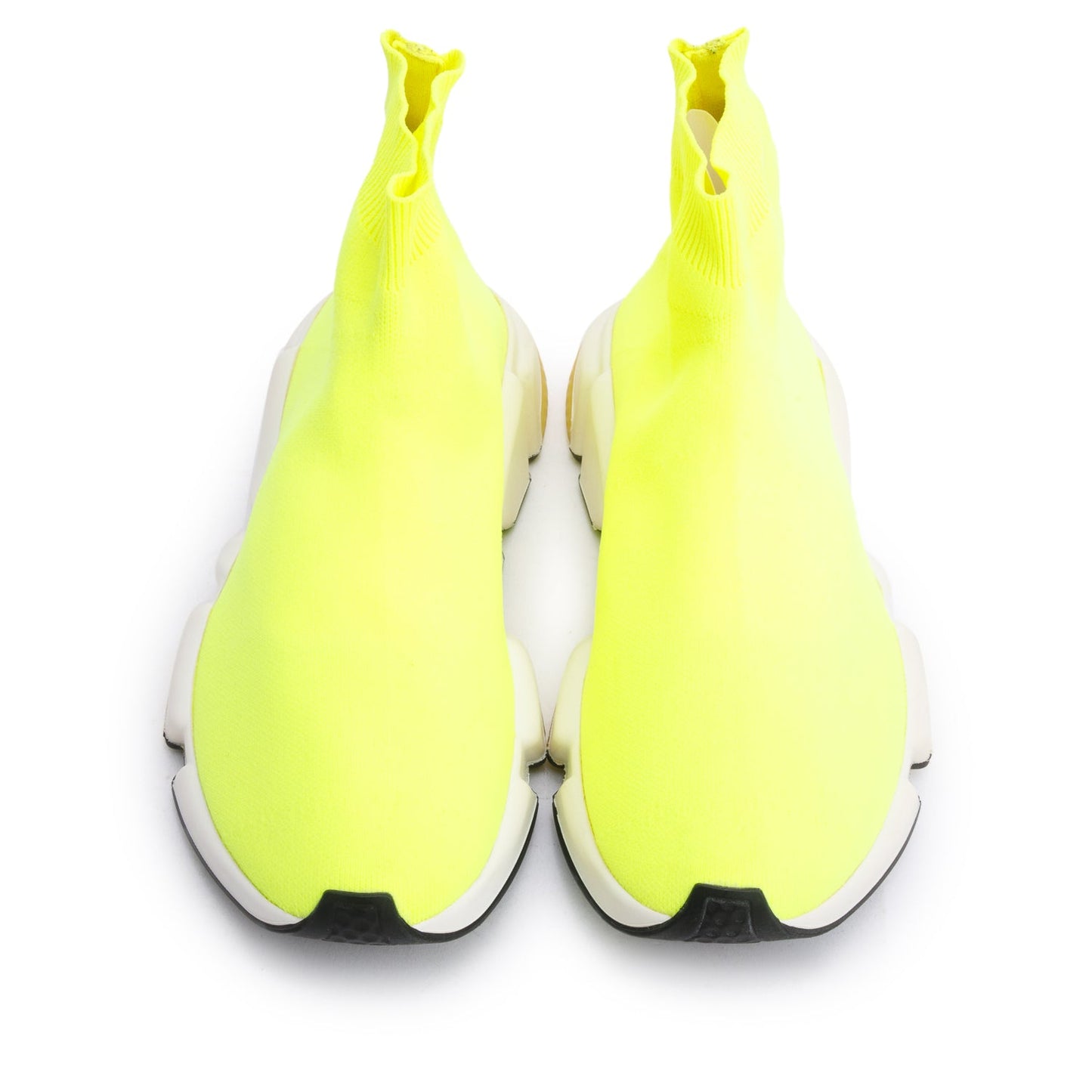 Balenciaga Neon Green Knit Speed LT Trainer Sock Sneaker, Size 8