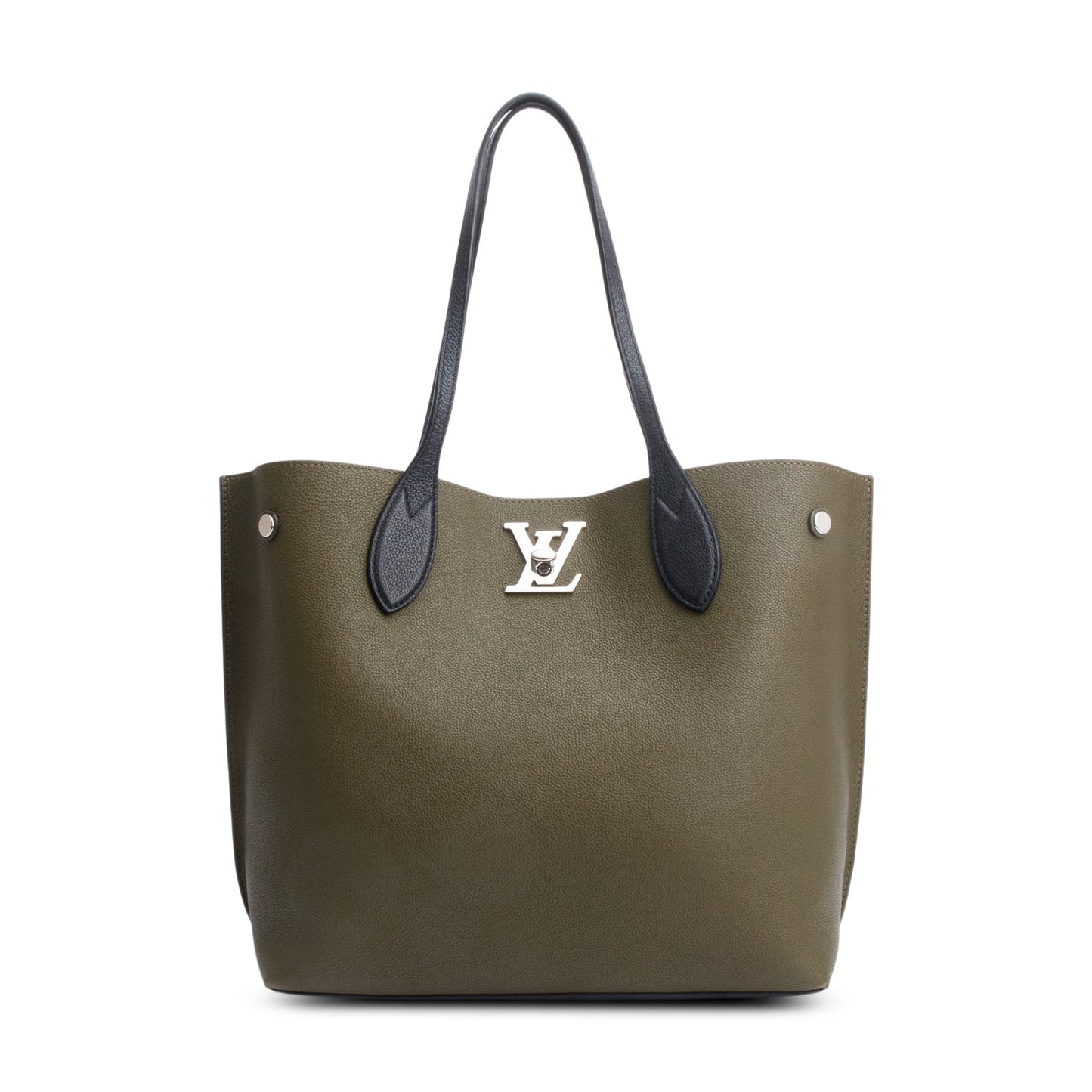 Louis Vuitton Olive Green Taurillon Leather LockMe Tote