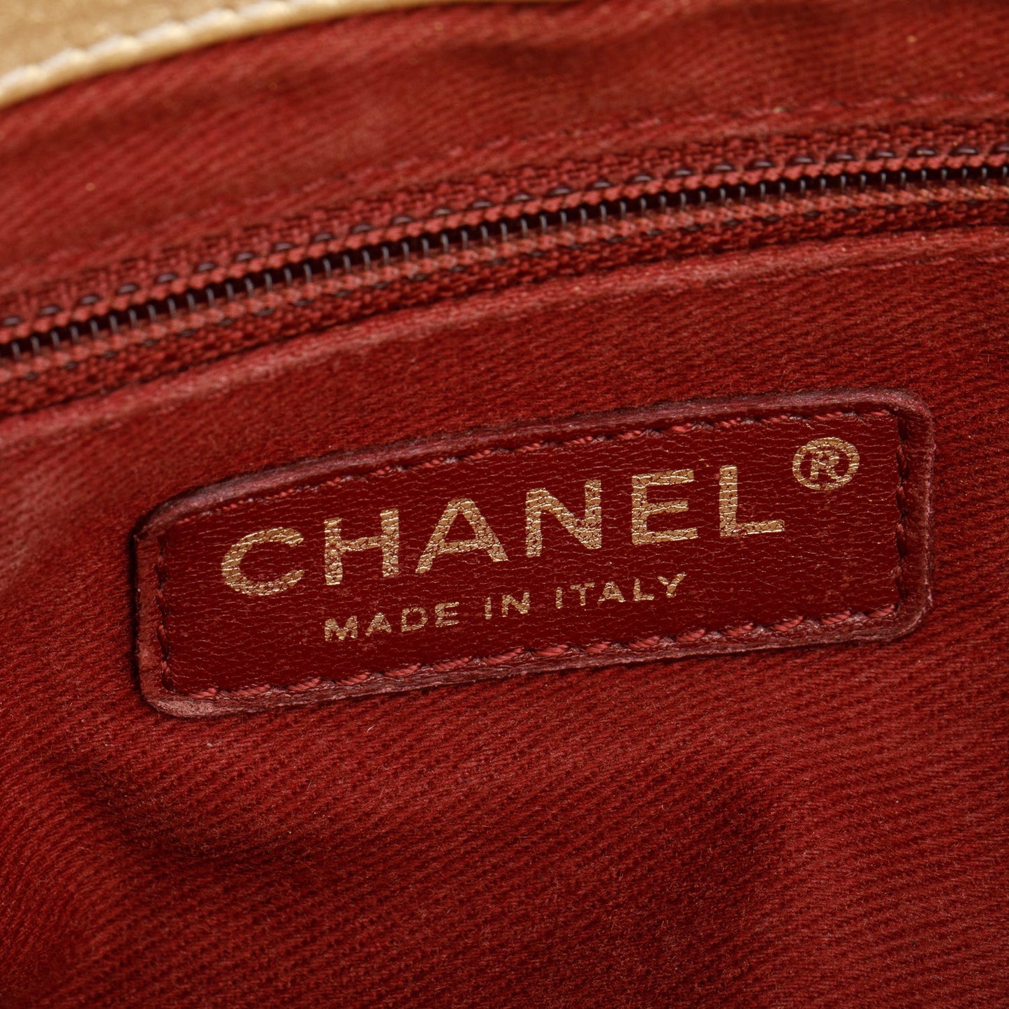 Chanel Metallic Gold Aged Calfskin Leather Small Pondicherry Flap Bag