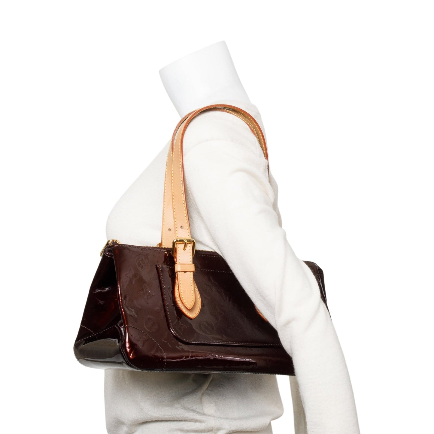 Louis Vuitton Amarante Monogram Vernis Rosewood Avenue Bag
