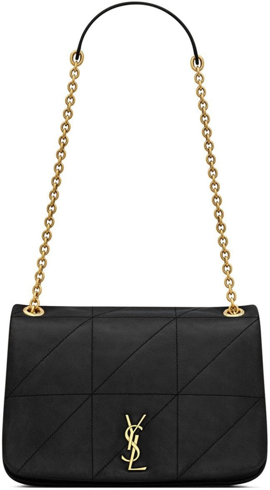 Luxury Saint Laurent Trending 2025 Women's Lambskin Jamie Shoulder Bag in Black | Size UNICA | 763475AAB32
