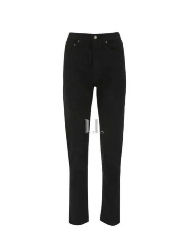 Luxury Saint Laurent Trending 2025 Women's Cotton High Waist Pants Black