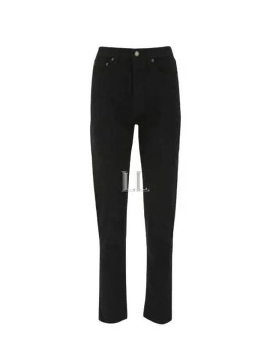 Luxury Saint Laurent Trending 2025 Women's Cotton High Waist Pants Black
