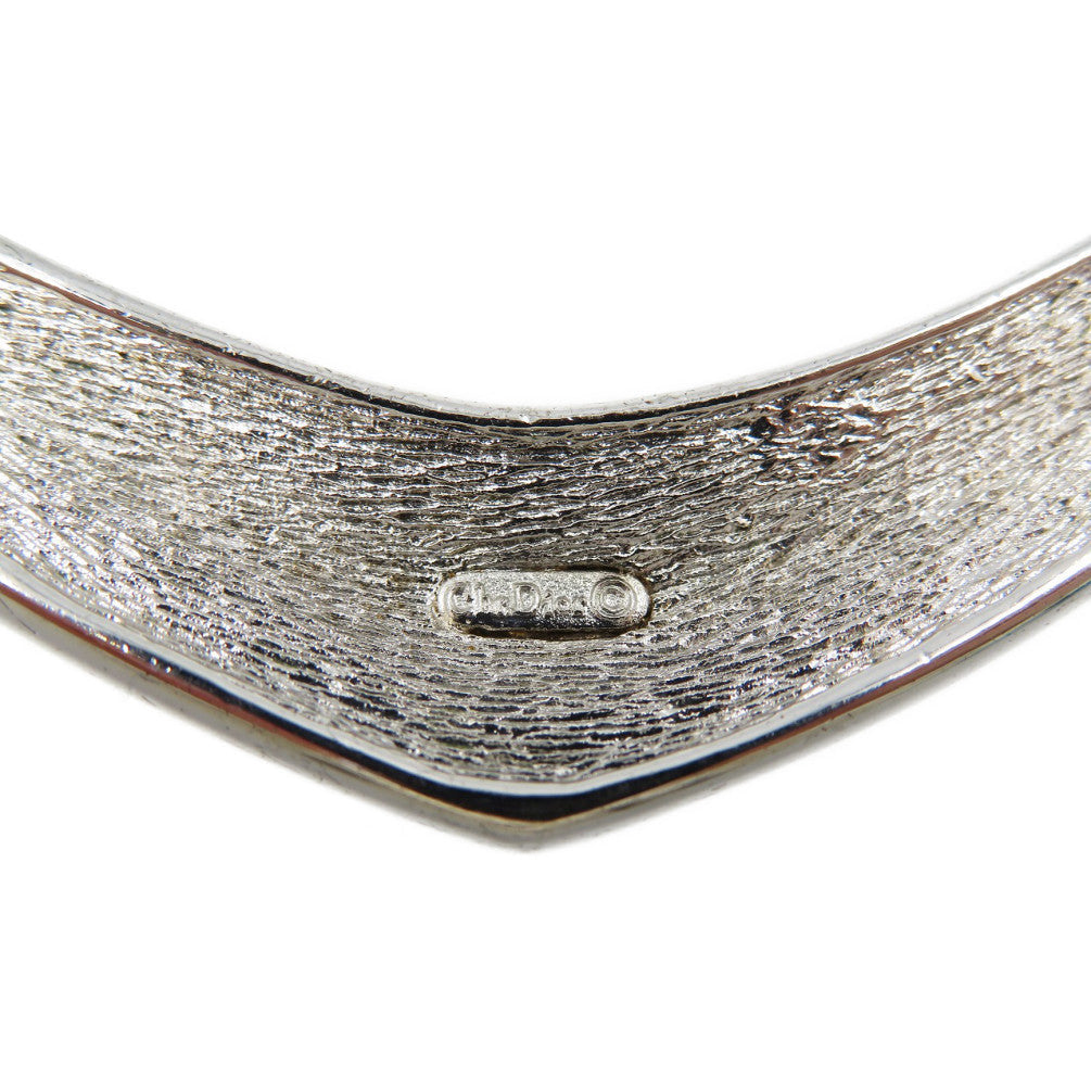 Christian Dior Necklace Metal, Rhinestone Silver Women