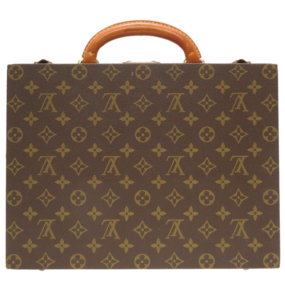 LOUIS VUITTON Business bag M47120 Monogram canvas Brown Monogram Boite Bijou Jewelry Case unisex(Unisex)