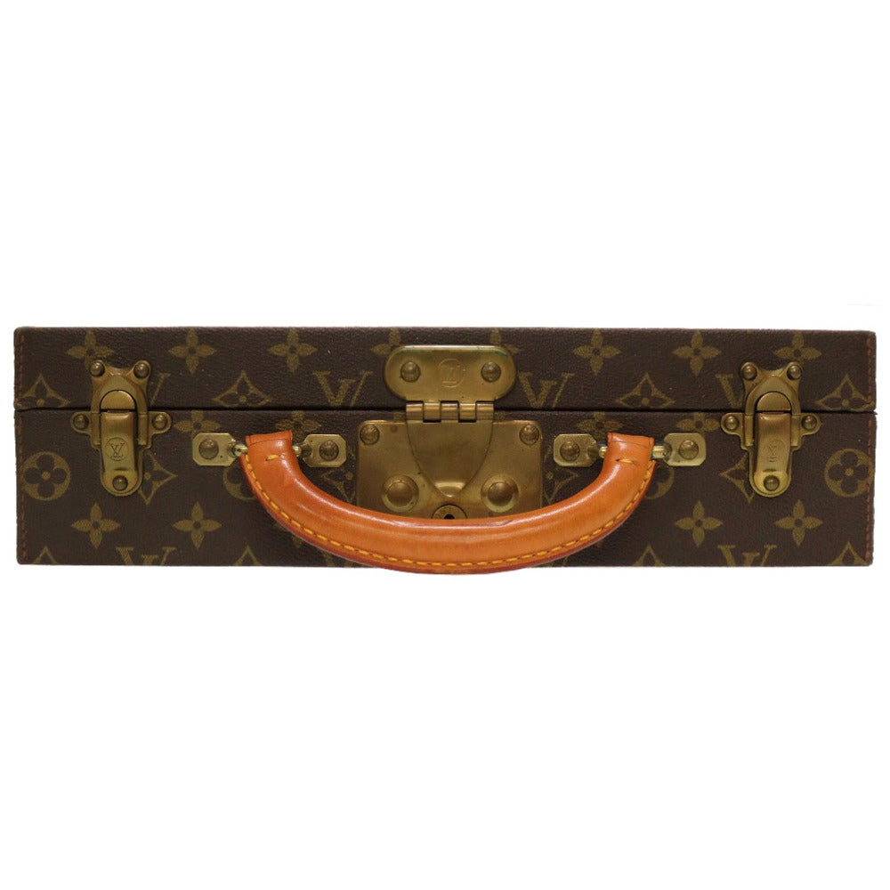 LOUIS VUITTON Business bag M47120 Monogram canvas Brown Monogram Boite Bijou Jewelry Case unisex(Unisex)
