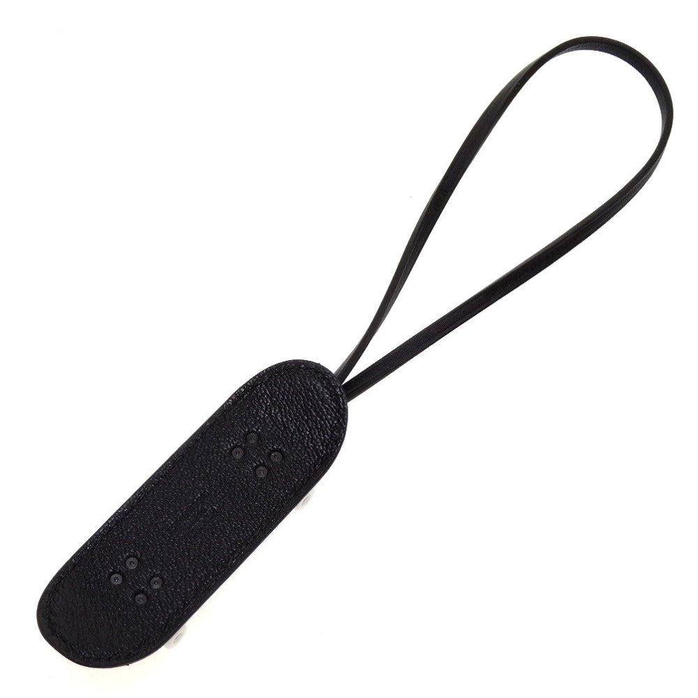 HERMES key ring Chevre, Swift black charm finger skateboard unisex(Unisex)