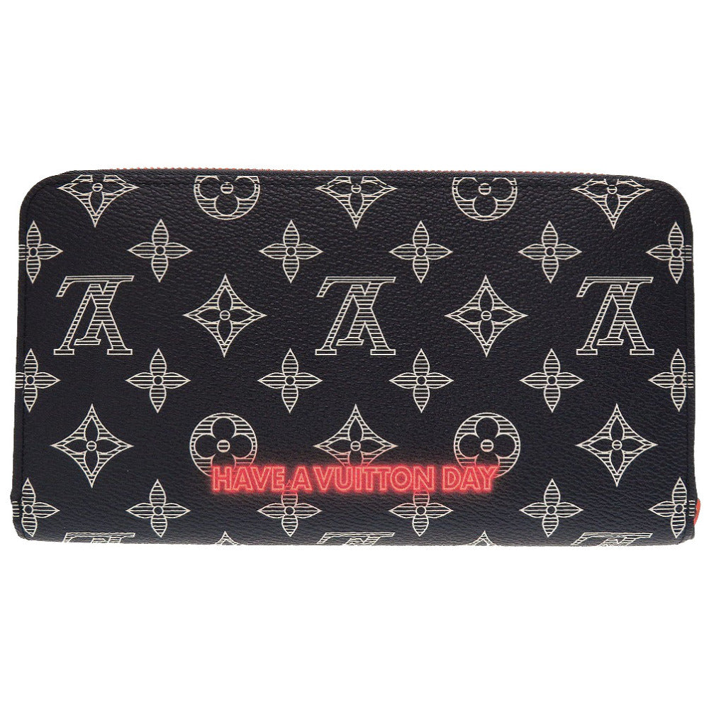 LOUIS VUITTON Long Wallet Purse M62931 Monogram ink Navy Zip Around Monogram ink Zippy Organizer mens
