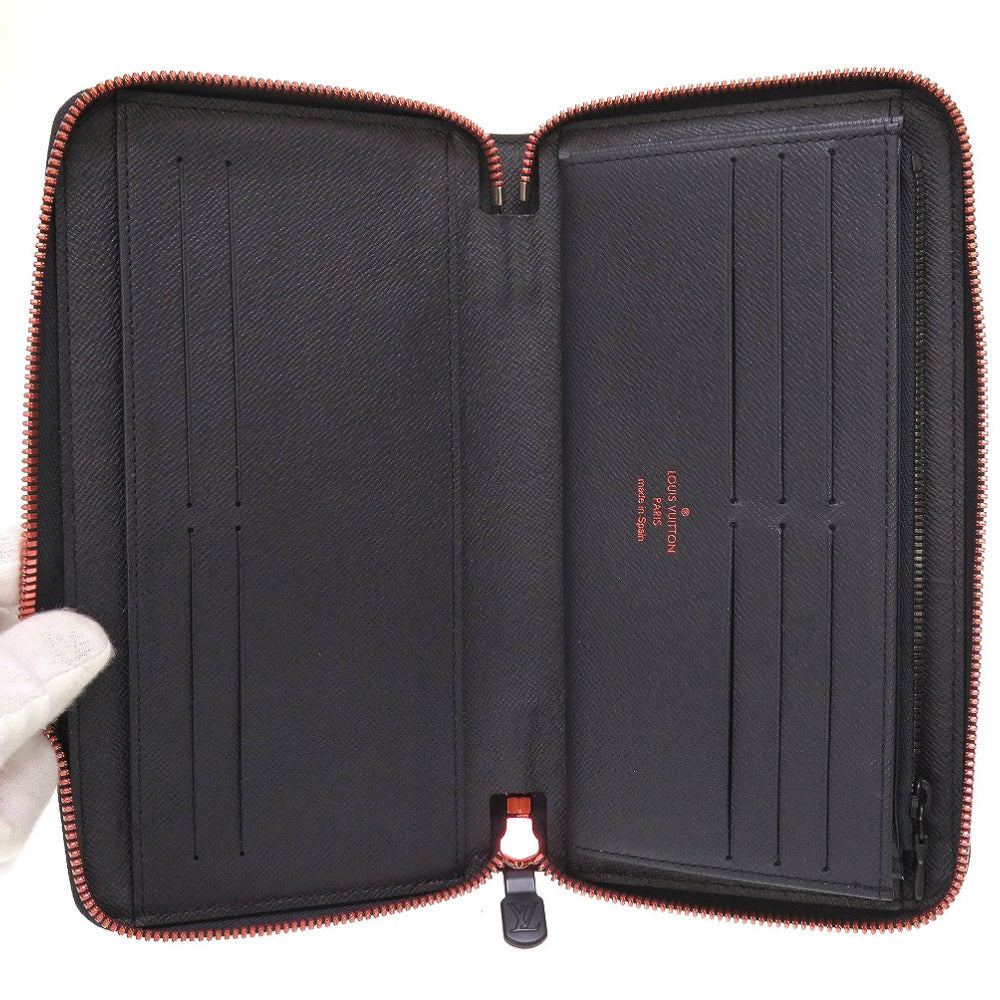 LOUIS VUITTON Long Wallet Purse M62931 Monogram ink Navy Zip Around Monogram ink Zippy Organizer mens