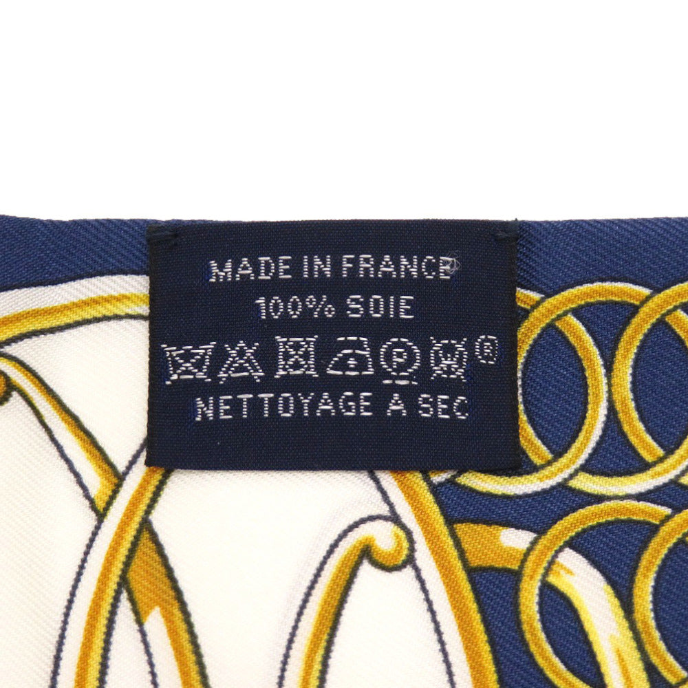 HERMES scarf silk Navy Lift Profile Lift Profile Women