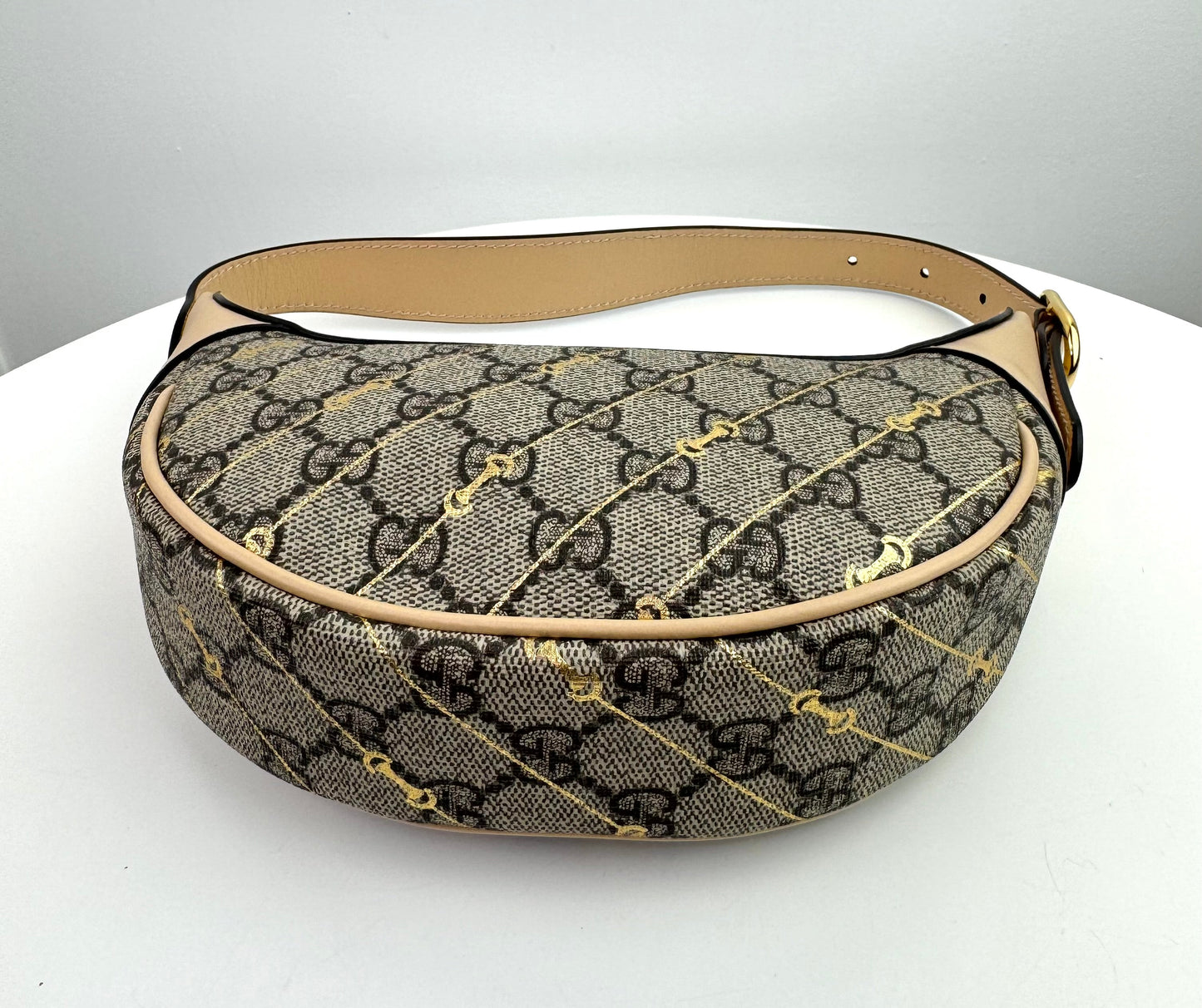 Gucci Beige Mini Ophidia Horsebit Bag