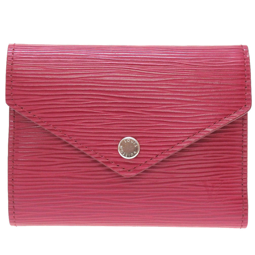LOUIS VUITTON Tri-fold wallet M62171 Epi Leather Fuchsia Compact wallet Epi Portefeuille Victorine Women